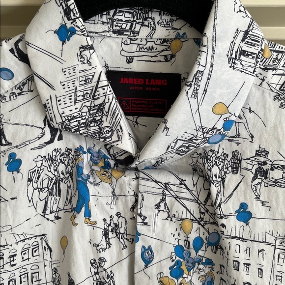 Jared Lang City Button Down Mens M - Picture 3 of 3